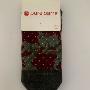 Pure Barre Sticky Socks - Savvy/Small/Formation - Burgandy Gray Green [Small]